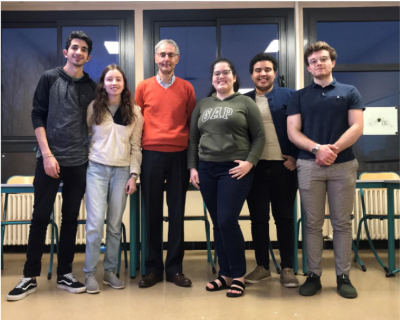 De gauche à droite : Luiz Eduardo PAIVA SOARES, Ludmila ALBUQUERQUE MARANHAO DE LIRA, Nicolas POT, Ana Claudia BARBOSA TENORIO LOBO, Augusto Vinicius DE OLIVEIRA SILVA, Quentin MARTIN	